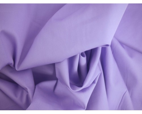 Plain Cotton Poplin Fabric - Light Purple